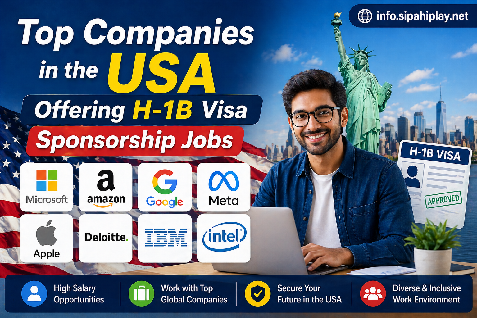 Top Companies in the USA Offering H-1B Visa Sponsorship Jobs